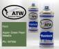 Preview: Ford, Aspen Green Pearl Metallic, P5 / M7056: 400ml Sprühdose + 400ml Klarlack - Set, von ATW Autoteile West.